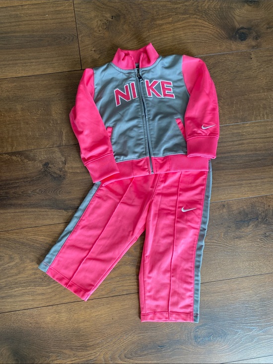 Nike Other - Nike Hot Pink and Gray Kids' Athletic Track Set 18 months
